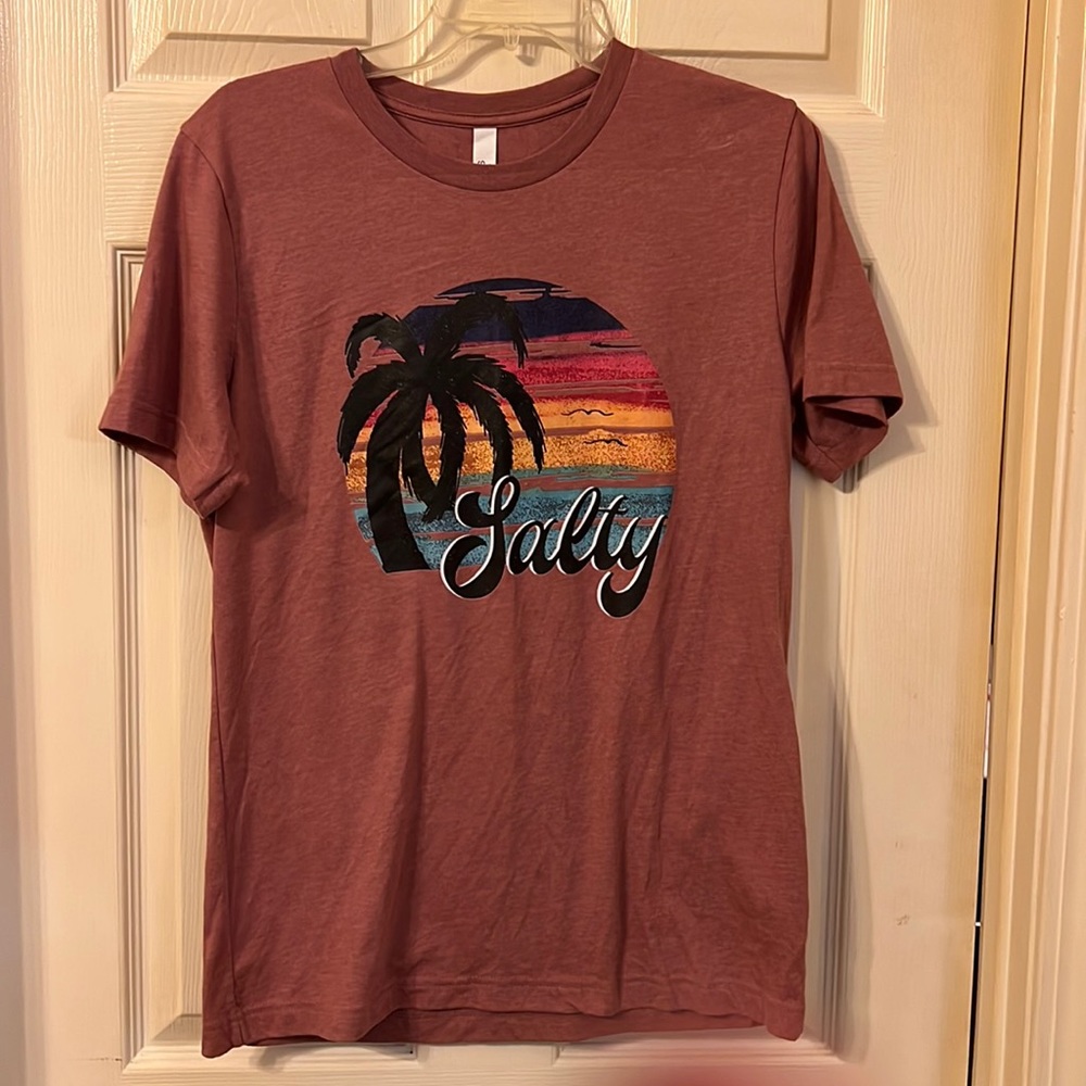 Bella Canvas Salty Tshirt.  Purple size medium.